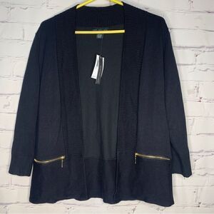 Joan Vass large black top - brand new!‎